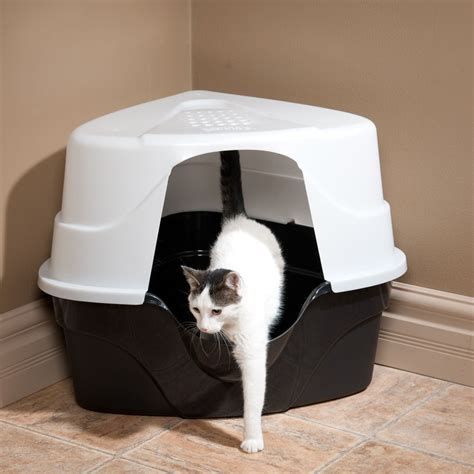 small corner litter box